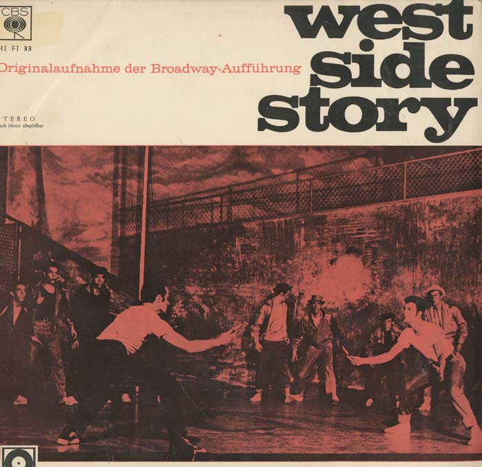 Albumcover West Side Story - Originalaufnahme der Broadway Aufführung